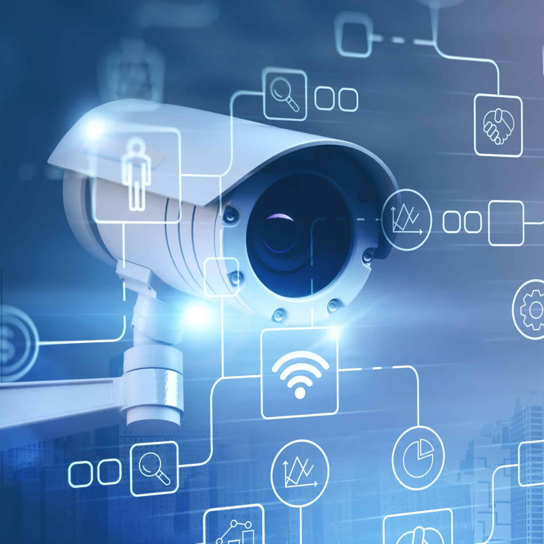 Security Camera with graphs displaying Business Solutions | Daisy