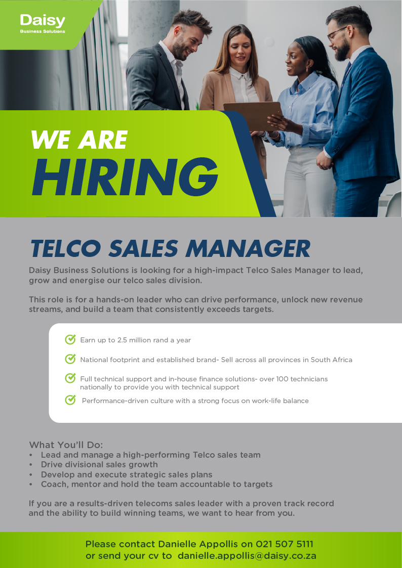 Daisy Vacancy - Telco Sales Manager